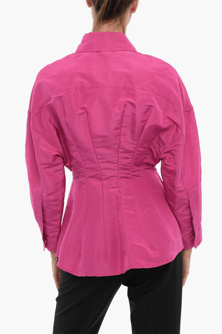 PINK PP Long Sleeved Silk Shirt