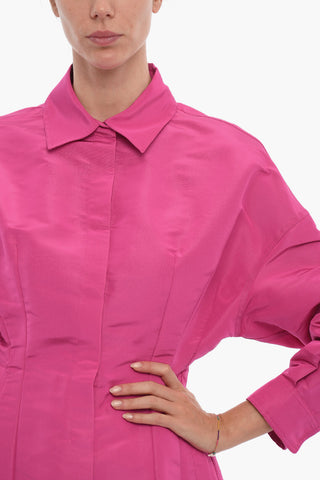 PINK PP Long Sleeved Silk Shirt