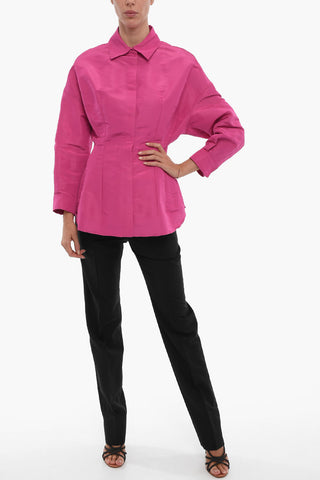 PINK PP Long Sleeved Silk Shirt