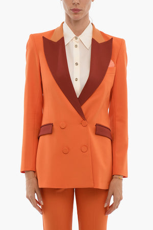 Doppelreihige Jacke BIANCA mit Pattentaschen