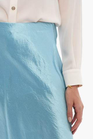 Gonna Maxi In Satin Con Spacco Laterale