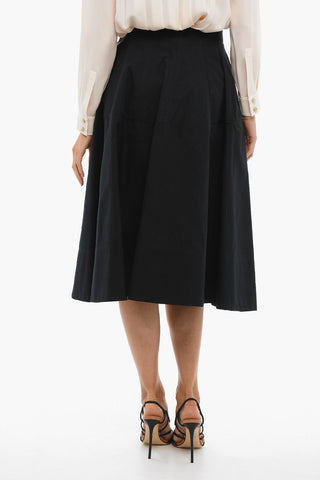 Flared Fit Maxi Skirt