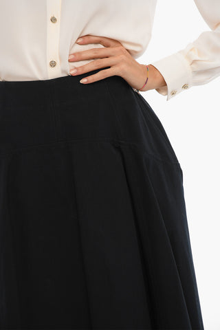 Flared Fit Maxi Skirt