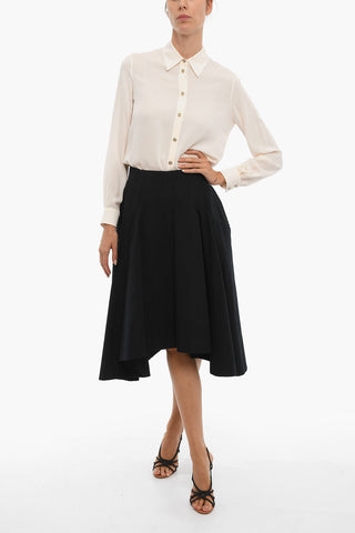 Flared Fit Maxi Skirt