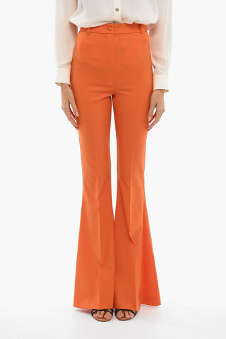 Pantaloni Flared Fit BIANCA In Misto Lana