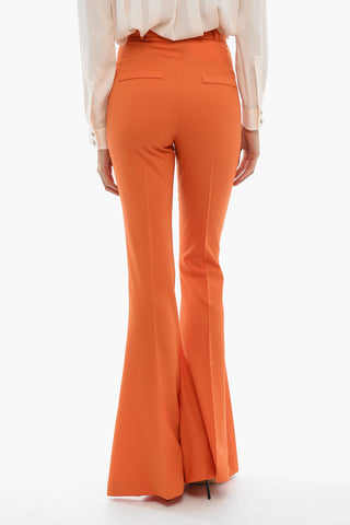 Pantaloni Flared Fit BIANCA In Misto Lana