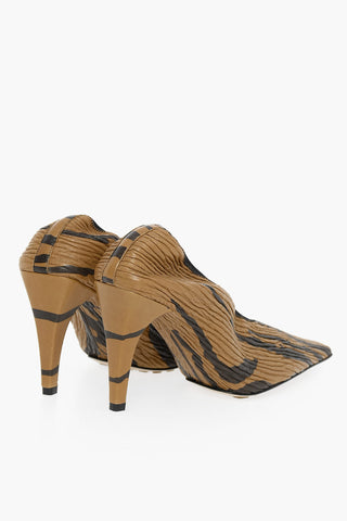 Décolleté CRUNCH SHARPEI in Pelle con Stampa Tigre 9cm
