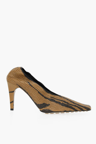 Décolleté CRUNCH SHARPEI in Pelle con Stampa Tigre 9cm