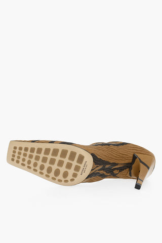 Décolleté CRUNCH SHARPEI in Pelle con Stampa Tigre 9cm