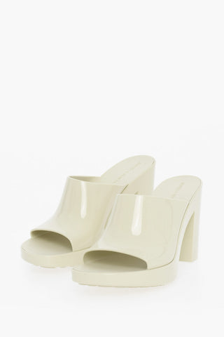 Gummi-Sandalen GLEAM mit 10 cm Blockabsatz