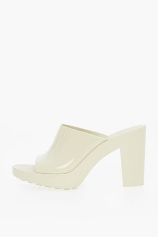 Gummi-Sandalen GLEAM mit 10 cm Blockabsatz