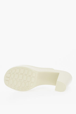 Gummi-Sandalen GLEAM mit 10 cm Blockabsatz
