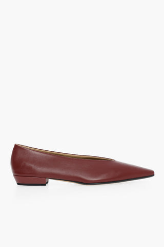 Nappa-leather ALMOND Ballet Flats with Pointed Toe