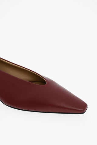 Nappa-leather ALMOND Ballet Flats with Pointed Toe