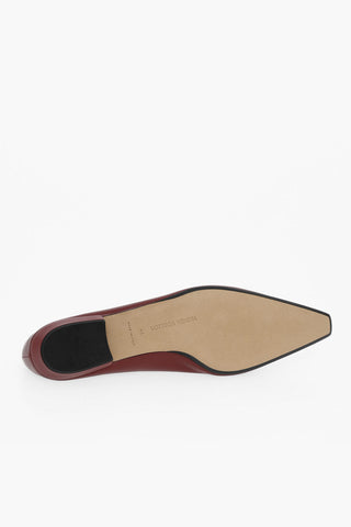 Nappa-leather ALMOND Ballet Flats with Pointed Toe