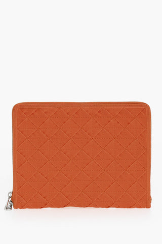 Woven Fabric Travel Pouch with Zip
