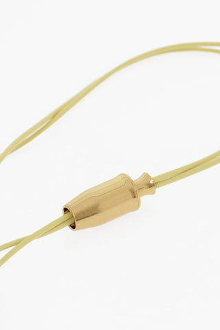 Soft-leather Belt with Gold-toned Hardware Detail