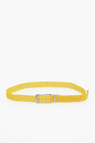 Cotton Macrame Belt with Soft-leather Details