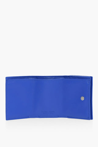 Portafoglio Trifold TINY in Pelle Intrecciata