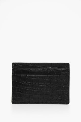 Croco-leather Card Holder