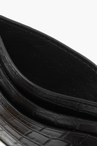 Croco-leather Card Holder