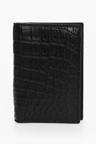 Croco-leather Card Holder