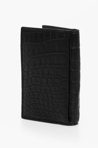 Croco-leather Card Holder