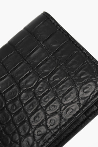 Croco-leather Card Holder