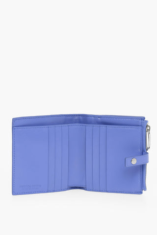 Woven Leather Bifold Wallet