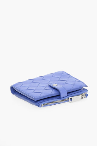 Woven Leather Bifold Wallet