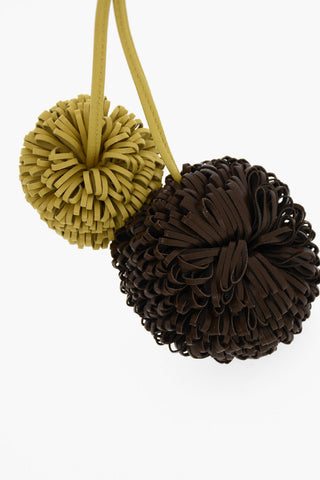 Portachiavi POM POM in Pelle