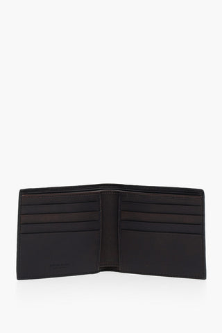 Portafoglio Bifold in Pelle di Coccodrillo