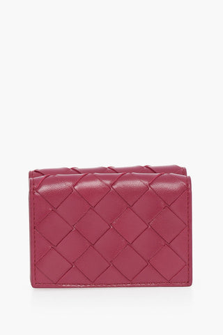 Portafoglio Trifold TINY in Pelle Intrecciata