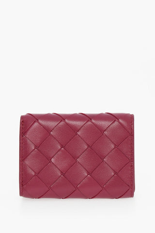 Portafoglio Trifold TINY in Pelle Intrecciata