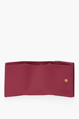 Portafoglio Trifold TINY in Pelle Intrecciata