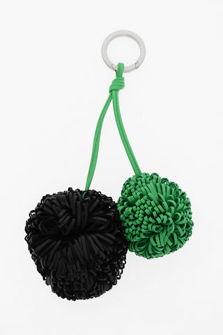 Portachiavi Pom Pom in Pelle