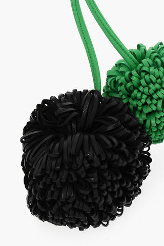Portachiavi Pom Pom in Pelle
