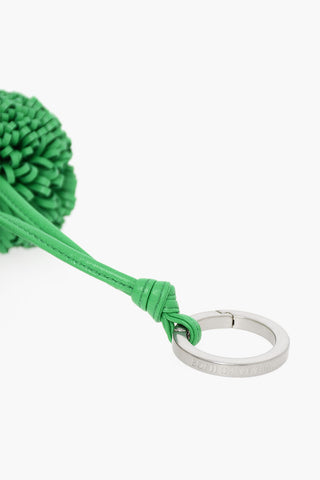 Portachiavi Pom Pom in Pelle