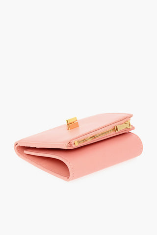 Leather Wallet with Triangle Closure