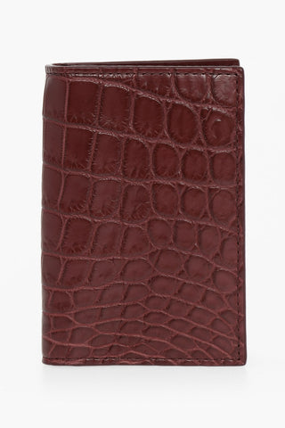 Croco-leather Card Holder