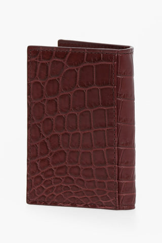 Croco-leather Card Holder