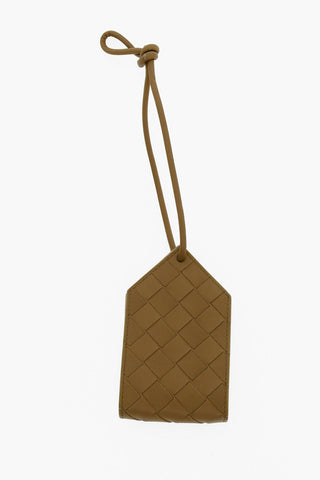 Woven Leather Tag Luggage