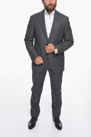 Wool Tweed ACADEMY Suit with Flap Pockets