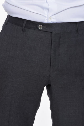 Virgin-wool ACADEMY Double-breasted Suit with Peak Lapel