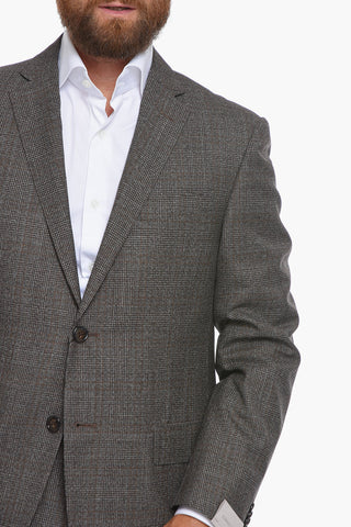 District Check ACADEMY Virgin Wool Suit