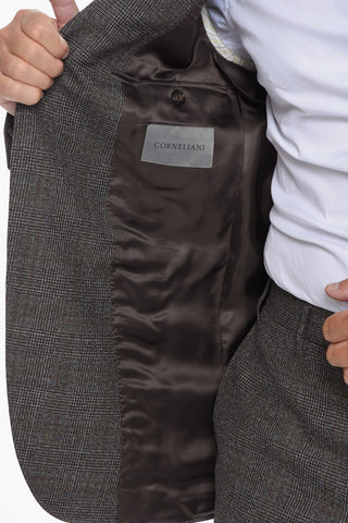 District Check ACADEMY Virgin Wool Suit