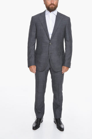 Silk Blend ACADEMY Suit with Flap Pockets