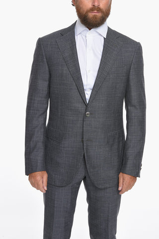 Silk Blend ACADEMY Suit with Flap Pockets