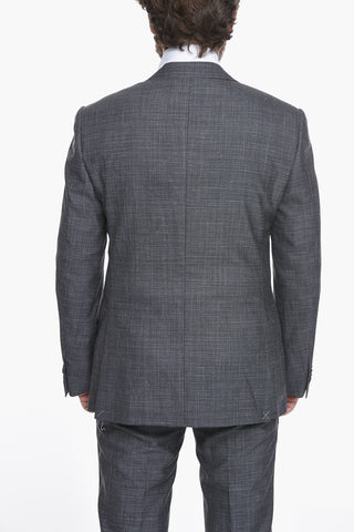 Silk Blend ACADEMY Suit with Flap Pockets