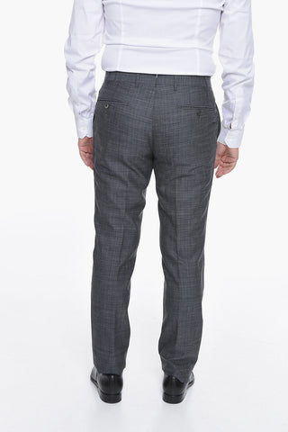 Silk Blend ACADEMY Suit with Flap Pockets